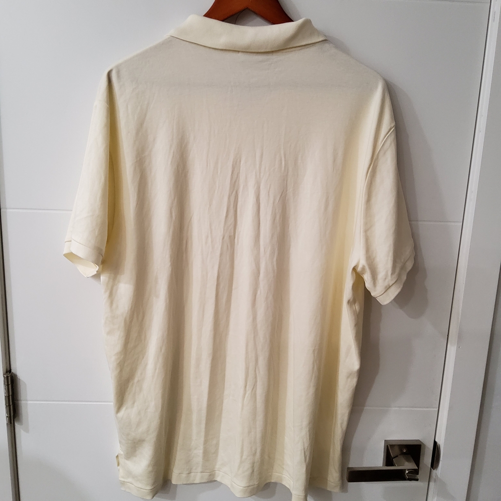 POLO Ralph Lauren Cream Custom Slim Fit Polo Shirt Size XL - Picture 8 of 12